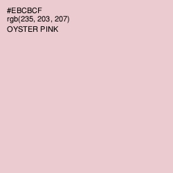 #EBCBCF - Oyster Pink Color Image